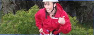 Most people find abseiling a really fun challenge